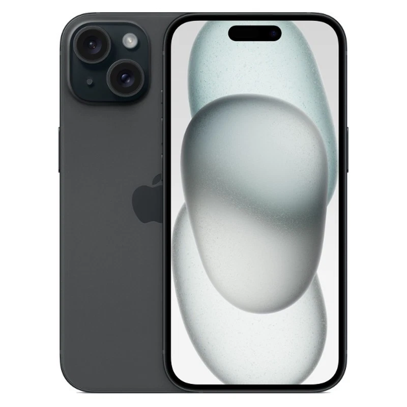 Apple iPhone 15 128GB in Black, unlocked, with Super Retina XDR display and dual camera system