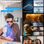 Xiaomi AI Glasses with 4K camera, smart voice assistant, Bluetooth, translation, video and audio recording – Black, Brand New