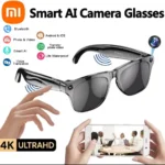 Xiaomi AI Glasses with 4K camera, smart voice assistant, Bluetooth, translation, video and audio recording – Black, Brand New