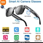 Xiaomi AI Glasses with 4K camera, smart voice assistant, Bluetooth, translation, video and audio recording – Black, Brand New