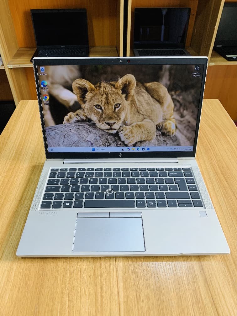 HP EliteBook 840 G7 laptop with Intel Core i5 10th Gen processor, 8GB RAM, and 256GB NVMe SSD