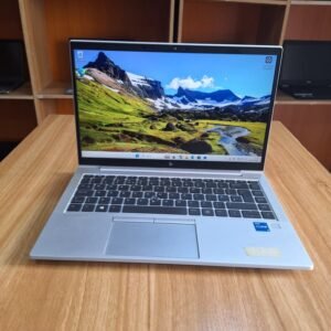 HP EliteBook 840 G8 laptop with Intel Core i5 11th Gen processor, 8GB RAM, and 256GB SSD