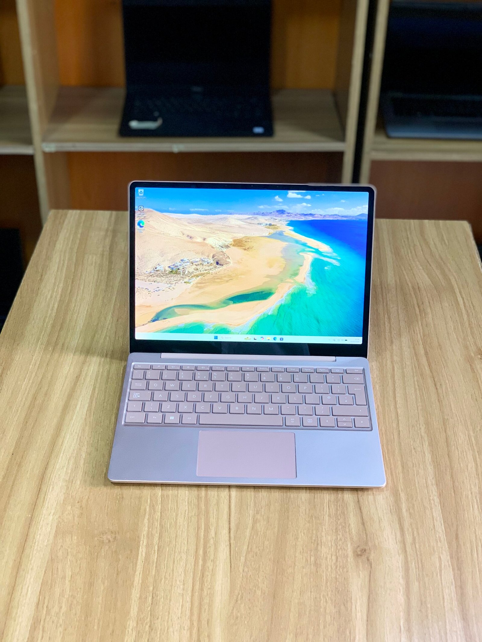 The Microsoft Surface Laptop Go 2 is a stylish, lightweight, and high-performance laptop designed for students, professionals, entrepreneurs, and everyday users who need a portable device without compromising on performance. Powered by an Intel Core i5 11th Generation processor, 8GB RAM, and a 256GB SSD, this laptop delivers fast performance, smooth multitasking, and excellent responsiveness for work, study, and entertainment. Featuring a vibrant 12.4-inch PixelSense touchscreen display, the Surface Laptop Go 2 provides an intuitive and interactive user experience. Its ultra-lightweight design makes it easy to carry anywhere, while the premium build quality and long-lasting battery life make it an excellent companion for users who are always on the move. With Windows 11 pre-installed, the Microsoft Surface Laptop Go 2 offers enhanced productivity, modern security features, and seamless integration with Microsoft applications. Fully tested and in excellent working condition, this premium UK used laptop delivers exceptional value and performance from BmariaTECH. 🔑 Key Features Model: Microsoft Surface Laptop Go 2 Processor: Intel Core i5 11th Generation Memory: 8GB RAM Storage: 256GB SSD Display: 12.4-Inch PixelSense Touchscreen Display Operating System: Windows 11 Design: Ultra-Slim and Lightweight Build: Premium Aluminium Finish Connectivity: WiFi, Bluetooth, USB-C, USB-A, Surface Connect Port Condition: Fully Tested, Good Working Condition
