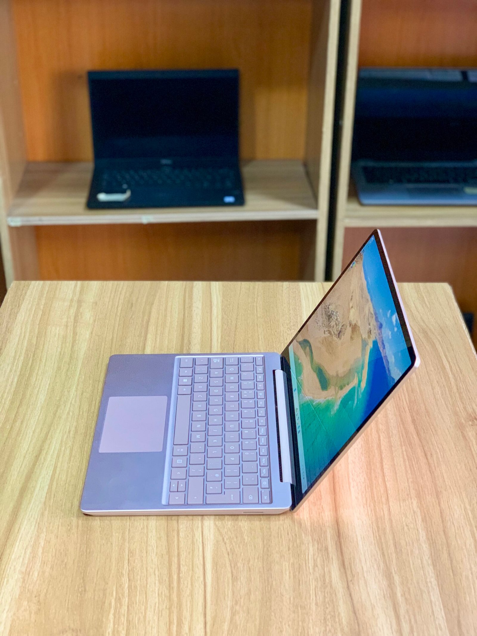 The Microsoft Surface Laptop Go 2 is a stylish, lightweight, and high-performance laptop designed for students, professionals, entrepreneurs, and everyday users who need a portable device without compromising on performance. Powered by an Intel Core i5 11th Generation processor, 8GB RAM, and a 256GB SSD, this laptop delivers fast performance, smooth multitasking, and excellent responsiveness for work, study, and entertainment. Featuring a vibrant 12.4-inch PixelSense touchscreen display, the Surface Laptop Go 2 provides an intuitive and interactive user experience. Its ultra-lightweight design makes it easy to carry anywhere, while the premium build quality and long-lasting battery life make it an excellent companion for users who are always on the move. With Windows 11 pre-installed, the Microsoft Surface Laptop Go 2 offers enhanced productivity, modern security features, and seamless integration with Microsoft applications. Fully tested and in excellent working condition, this premium UK used laptop delivers exceptional value and performance from BmariaTECH. 🔑 Key Features Model: Microsoft Surface Laptop Go 2 Processor: Intel Core i5 11th Generation Memory: 8GB RAM Storage: 256GB SSD Display: 12.4-Inch PixelSense Touchscreen Display Operating System: Windows 11 Design: Ultra-Slim and Lightweight Build: Premium Aluminium Finish Connectivity: WiFi, Bluetooth, USB-C, USB-A, Surface Connect Port Condition: Fully Tested, Good Working Condition